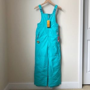 Girl’s NWT Champion Teal Snow Bib (Size L 10/12)